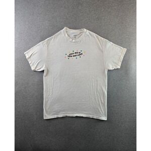 Tyler The Creator T-Shirt Mens Large White Call Me‎ If You Get Lost Tour Graphic
